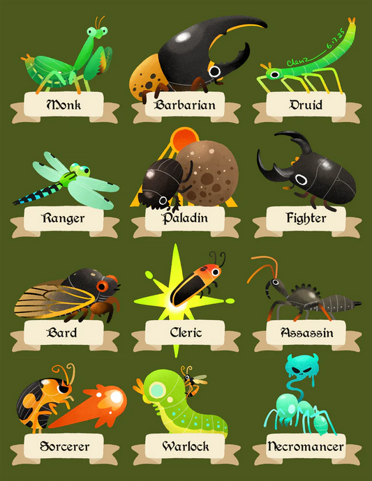 Dungeons & Bugs print