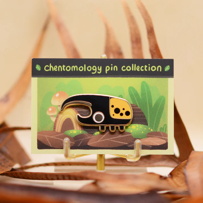 Hercules beetle enamel pin 4 variants