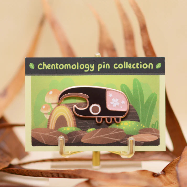 Hercules beetle enamel pin 4 variants