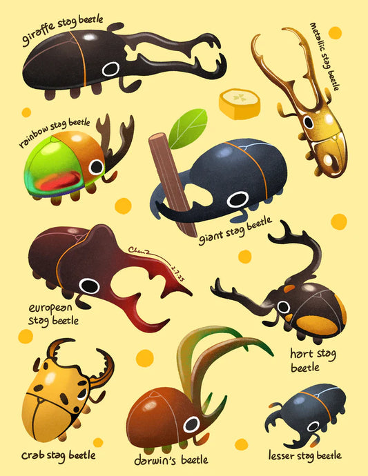Stagbeetle vertical print